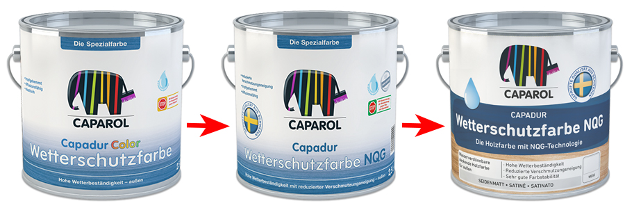 краска Caparol Capadur Wetterschutzfarbe NQG